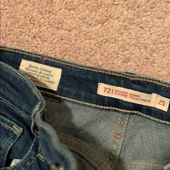 Levi’s 721 high rise skinny - Picture 3 of 6